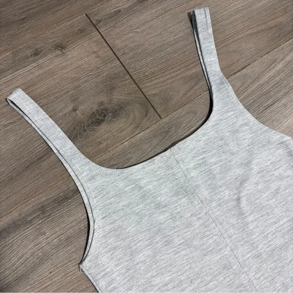 ZARA Sleeveless Light Gray Tank Dress - Classic Bodycon-BRAND NEW - Picture 3 of 4